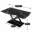 Mebel Elite Стол Ibiza, керамический, раскладной, 160–240 см, черный, ME.IBIZA/CZZL/CZ/S160-240 - Home Club, изображение 8