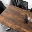 Mebel Elite Комплект: стол Hampton 160–240 см (дуб рустикальный/чёрный) и 4 стула Bresso (чёрные), HAMPTON/RU/CZ/S160-240/BRESSO/CZ/V/Z4/K - Home Club, изображение 5