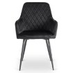 Mebel Elite Комплект: стол Hampton 160–240 см (дуб рустикальный/чёрный) и 4 стула Bresso (чёрные), HAMPTON/RU/CZ/S160-240/BRESSO/CZ/V/Z4/K - Home Club, изображение 13