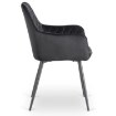 Mebel Elite Комплект: стол Hampton 160–240 см (дуб рустикальный/чёрный) и 4 стула Bresso (чёрные), HAMPTON/RU/CZ/S160-240/BRESSO/CZ/V/Z4/K - Home Club, изображение 14