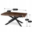 Mebel Elite Комплект: стол Hampton 160–240 см (дуб рустикальный/чёрный) и 4 стула Bresso (чёрные), HAMPTON/RU/CZ/S160-240/BRESSO/CZ/V/Z4/K - Home Club, изображение 16