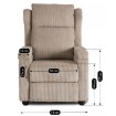 Mebel Elite Раскладной кресло Spencer, бежевый, из вельвета, ME.SPENCER/BZ/SZTR/FW - Home Club, изображение 16