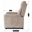 Mebel Elite Раскладной кресло Spencer, бежевый, из вельвета, ME.SPENCER/BZ/SZTR/FW - Home Club, изображение 17
