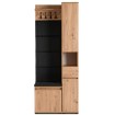 Mebel Elite Комплект для прихожей Parma 80 см, дуб Artisan/графит, W.PARMA/80/DA/PRZEDPO/ZES - Home Club, изображение 3
