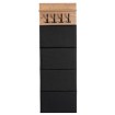 Mebel Elite Комплект для прихожей Parma 80 см, дуб Artisan/графит, W.PARMA/80/DA/PRZEDPO/ZES - Home Club, изображение 4