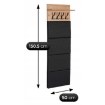 Mebel Elite Комплект для прихожей Parma 80 см, дуб Artisan/графит, W.PARMA/80/DA/PRZEDPO/ZES - Home Club, изображение 10
