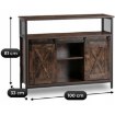 Mebel Elite Комод Arlo 100 см с полками, дуб рустикальный/чёрный, ME.ARLO/DRU/CZ/KOM - Home Club, изображение 8