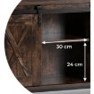 Mebel Elite Комод Arlo 100 см с полками, дуб рустикальный/чёрный, ME.ARLO/DRU/CZ/KOM - Home Club, изображение 9