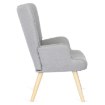 Mebel Elite Крісло для відпочинку Lozano 2 з підставкою для ніг, сіре, ME.LOZANO2/P/DK/T/FW - Home Club, зображення 5