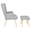 Mebel Elite Крісло для відпочинку Lozano 2 з підставкою для ніг, сіре, ME.LOZANO2/P/DK/T/FW - Home Club, зображення 8