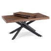 Mebel Elite Стіл Hampton, розкладний, 160–240 см, горіх/чорний, ME.HAMPTON/O/CZ/S160-240 - Home Club, зображення 3