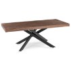 Mebel Elite Стіл Hampton, розкладний, 160–240 см, горіх/чорний, ME.HAMPTON/O/CZ/S160-240 - Home Club, зображення 4