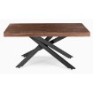 Mebel Elite Стіл Hampton, розкладний, 160–240 см, горіх/чорний, ME.HAMPTON/O/CZ/S160-240 - Home Club, зображення 6