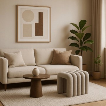 Mebel Elite Мягкий пуф Piksel, серый, ME.PIKSEL/P/TB/PUF - Home Club