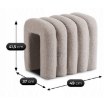 Mebel Elite Мягкий пуф Piksel, серый, ME.PIKSEL/P/TB/PUF - Home Club, изображение 6
