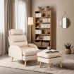 Mebel Elite Крісло для відпочинку Henry з підставкою для ніг, бежеве, ME.HENRY/BZ/T/FW - Home Club, зображення 2