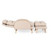 Mebel Elite Крісло для відпочинку Henry з підставкою для ніг, бежеве, ME.HENRY/BZ/T/FW - Home Club, зображення 4