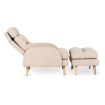 Mebel Elite Крісло для відпочинку Henry з підставкою для ніг, бежеве, ME.HENRY/BZ/T/FW - Home Club, зображення 5