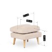 Mebel Elite Крісло для відпочинку Henry з підставкою для ніг, бежеве, ME.HENRY/BZ/T/FW - Home Club, зображення 12