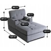 Mebel Elite Кресло для отдыха Neo, серого цвета, ME.NEO/P/T/FW - Home Club, изображение 12