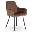 Mebel Elite Стул Bresso, коричневый, велюровый, ME.BRESSO/BR/CZ/V/K - Home Club