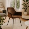 Mebel Elite Стул Bresso, коричневый, велюровый, ME.BRESSO/BR/CZ/V/K - Home Club, изображение 2