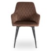 Mebel Elite Стул Bresso, коричневый, велюровый, ME.BRESSO/BR/CZ/V/K - Home Club, изображение 3