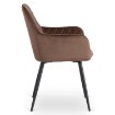 Mebel Elite Стул Bresso, коричневый, велюровый, ME.BRESSO/BR/CZ/V/K - Home Club, изображение 4