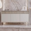 Mebel Elite Комод Marcos 154 см с рифлением, цвет «Кашмир/Золотой», W.MAGGIORE/KASZ/BZ/ZL/KOM3D3S - Home Club, изображение 2