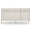 Mebel Elite Комод Marcos 154 см с рифлением, цвет «Кашмир/Золотой», W.MAGGIORE/KASZ/BZ/ZL/KOM3D3S - Home Club, изображение 4