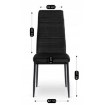 Mebel Elite Стул Naris, черный, велюровый, ME.NARIS/CZ/V/K - Home Club, изображение 6
