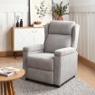 Mebel Elite Раскладной кресло Spencer, серый, из вельвета, ME.SPENCER/P/SZTR/FW - Home Club, изображение 2