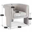 Mebel Elite Кресло Gala, серого цвета, ME.GALA/JP/T/FW - Home Club, изображение 7