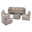 Mebel Elite Комплект садових меблів Columbus, бежевий, ME.COLUMBUS/P/RT/OGR/ZES - Home Club, зображення 3