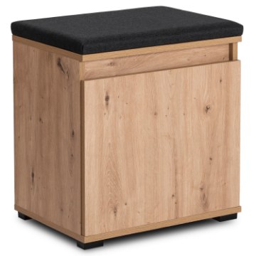 Mebel Elite Шкафчик для обуви Parma 50 см, дуб Artisan/графит, W.PARMA/80/DA/SZAFK - Home Club