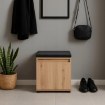 Mebel Elite Шкафчик для обуви Parma 50 см, дуб Artisan/графит, W.PARMA/80/DA/SZAFK - Home Club, изображение 2