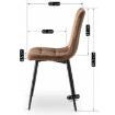 Mebel Elite Стул Peru, коричневый, велюровый, ME.PERU/BR/V/K - Home Club, изображение 7