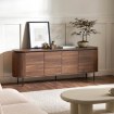 Mebel Elite Комода Beck 200 см, чотиридверна, горіх, ME.BECK/O/KOM200 - Home Club, зображення 2