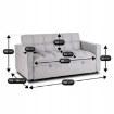 Mebel Elite Раскладной диван Aster 2 для сна, серый, ME.ASTER2/P/T/SOF - Home Club, изображение 10