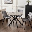 Mebel Elite Стіл Lukas, розкладний, 100–250 см, бетон/чорний, ME.LUKAS/BET/CZ/S - Home Club, зображення 2