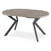 Mebel Elite Стіл Lukas, розкладний, 100–250 см, бетон/чорний, ME.LUKAS/BET/CZ/S - Home Club, зображення 4