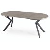Mebel Elite Стіл Lukas, розкладний, 100–250 см, бетон/чорний, ME.LUKAS/BET/CZ/S - Home Club, зображення 5
