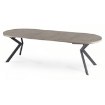 Mebel Elite Стіл Lukas, розкладний, 100–250 см, бетон/чорний, ME.LUKAS/BET/CZ/S - Home Club, зображення 6