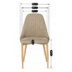 Mebel Elite Стул Torino, бежевый, ME.TORINO/BZ/D/T/K - Home Club, изображение 6