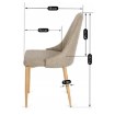 Mebel Elite Стул Torino, бежевый, ME.TORINO/BZ/D/T/K - Home Club, изображение 7