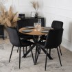 Mebel Elite Стіл Lauren 80 см, дуб золотистий/чорний, ME.LAUREN/D/CZ/S80 - Home Club, зображення 3
