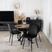 Mebel Elite Стіл Lauren 80 см, дуб золотистий/чорний, ME.LAUREN/D/CZ/S80 - Home Club, зображення 5