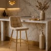 Mebel Elite Барный стул Ariel цвета экрю из велюра, ME.ARIEL/EC/ZL/V/H - Home Club, изображение 2