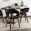 Mebel Elite Стул Gary из велюра, черный/орех, ME.GARY/CZ/O/V/DG/K - Home Club, изображение 4