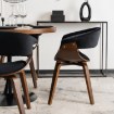Mebel Elite Стул Gary из велюра, черный/орех, ME.GARY/CZ/O/V/DG/K - Home Club, изображение 6